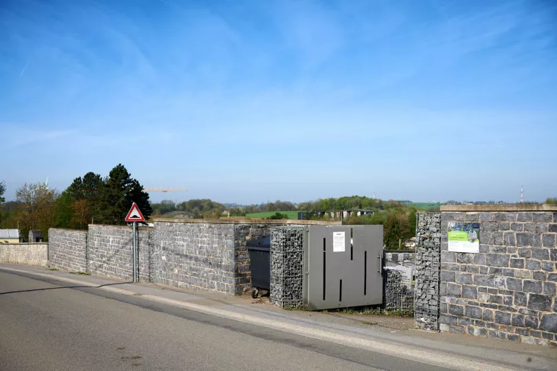 Ciney // Rénovation du mur du cimetière